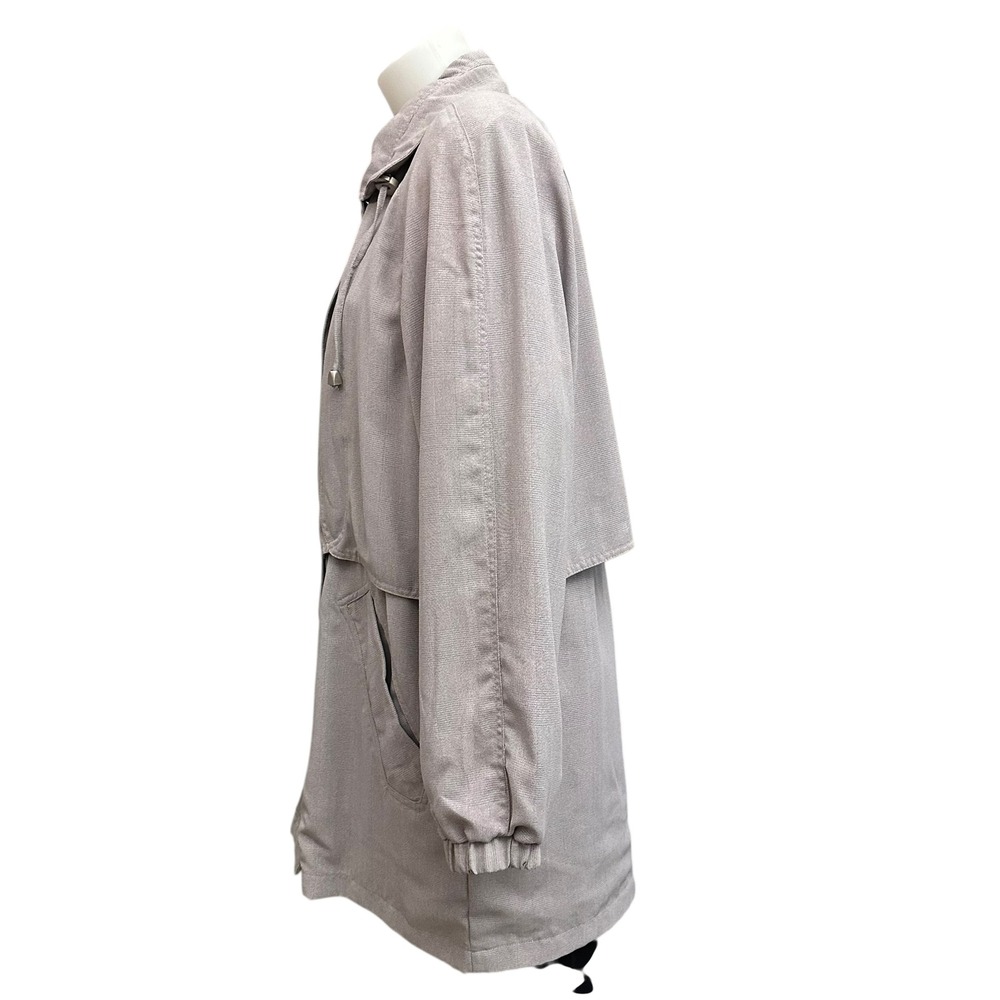 Andy Johns Womens Vintage Utility Field Trench Jacket Oversized Lilac‎ Sz S - Picture 3 of 10